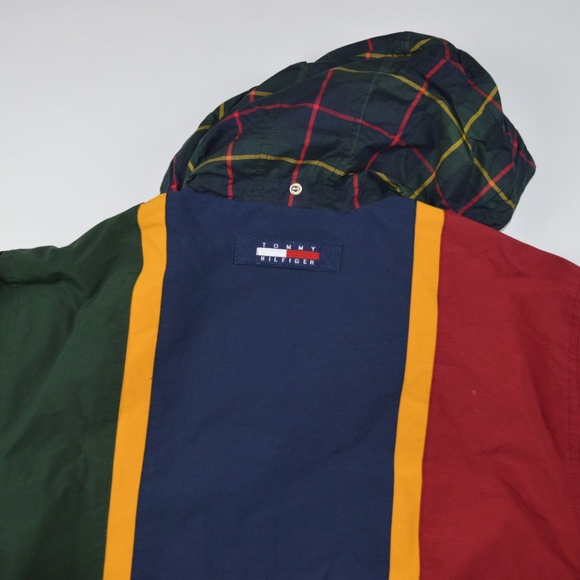 Vintage 90s Tommy Hilfiger Color Block Jacket - Picture 5 of 6