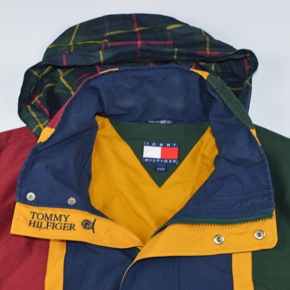 Vintage 90s Tommy Hilfiger Color Block Jacket - Picture 6 of 6