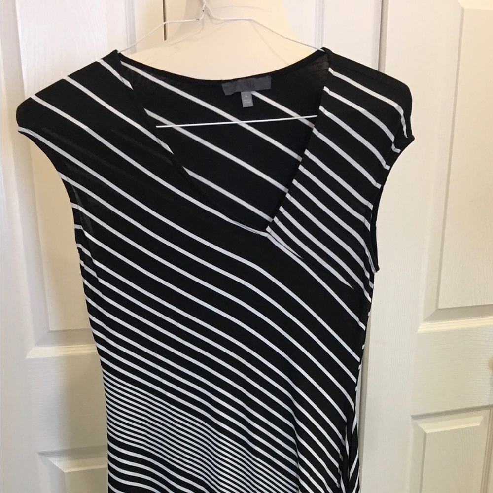 Black And White Asymmetrical Dress - Large - EUC - Picture 2 of 5