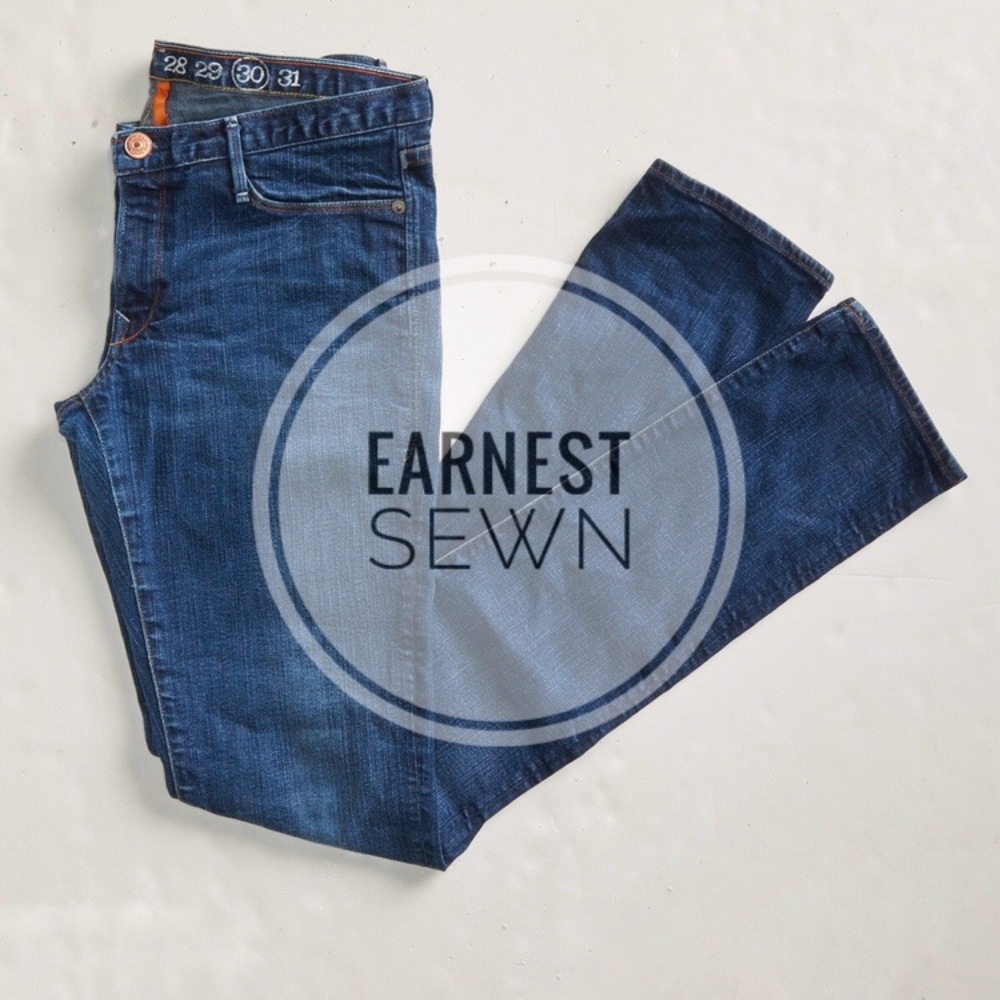 Ernest sewn cigarette leg jean