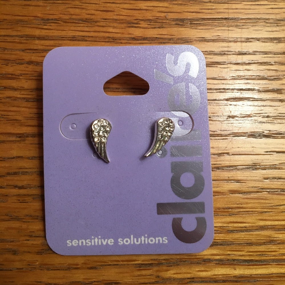 Angel wing earrings