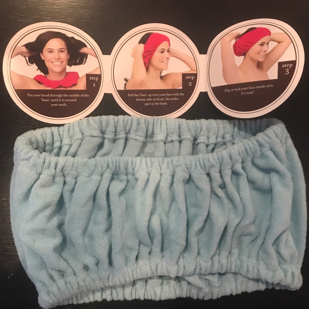 NEVER USED Terrycloth hair holder wrap