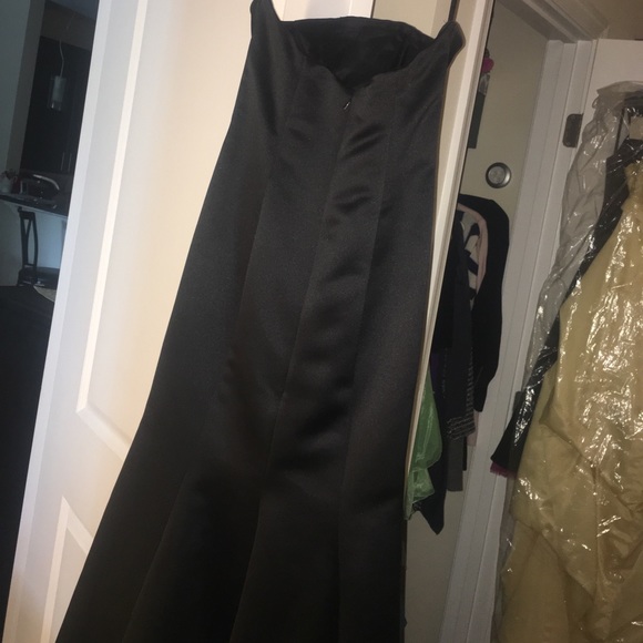 Black and pink long prom dress with rhinestones! - Picture 6 of 6