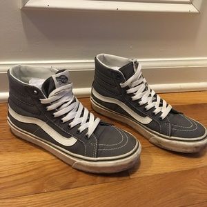 Vans Grey Canvas Sk8 Hi high-tops