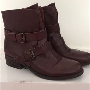Nine West Brown leather ankle boots
