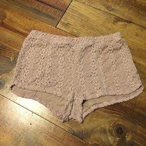 Nude Knit Booty Shorts From Anthropologie
