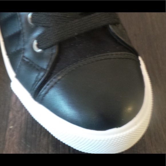 Women's Black Sneaker with Side Zipper - Picture 5 of 5