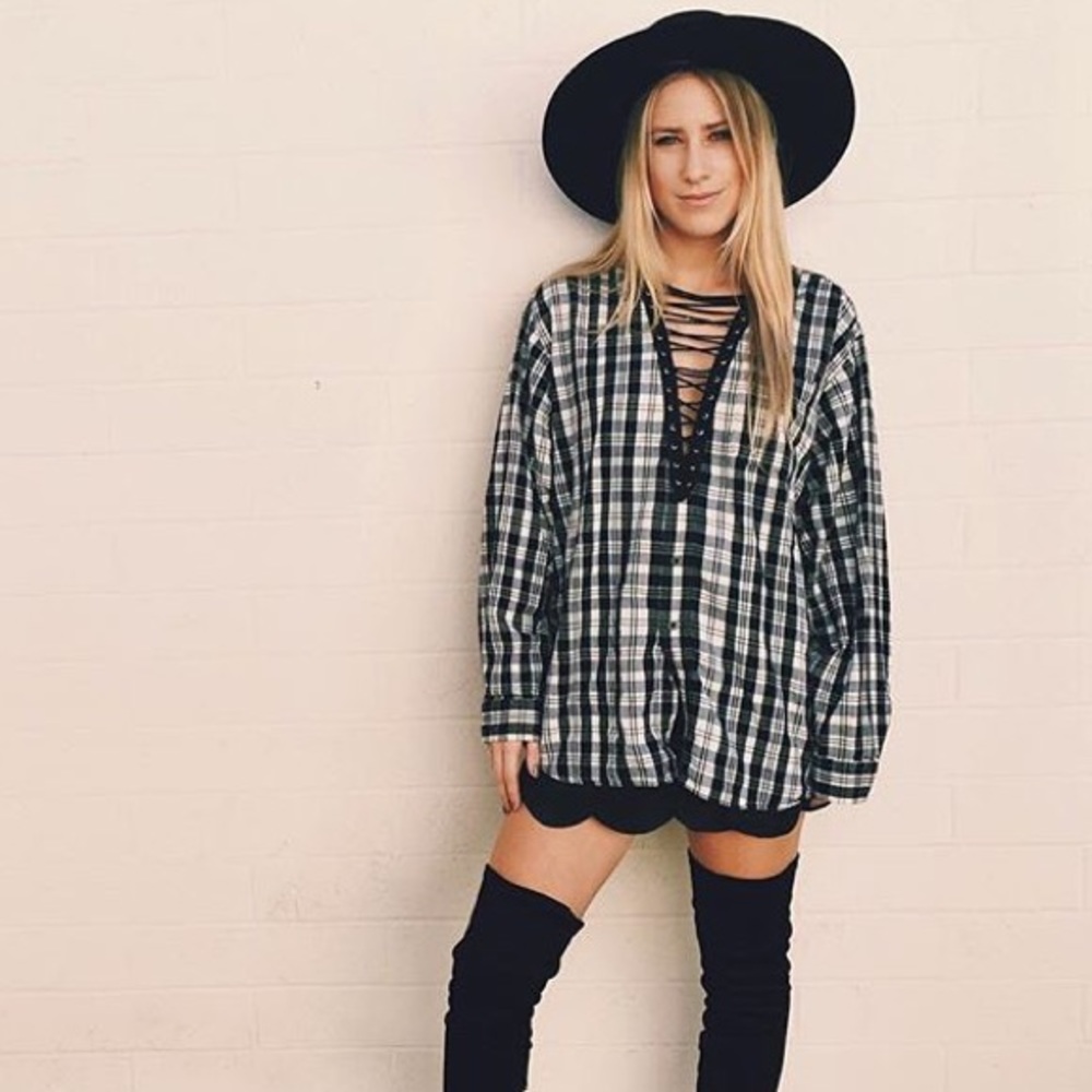 LF Furst Of A Kind Lace Up Flannel