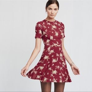 Reformation Ocean Dress in Cardinal (Red Floral)