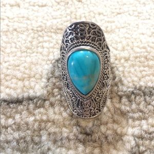 American Eagle Turquoise Stone Ring