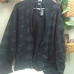 🤘Black ACDC zip up hoodie🤘