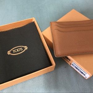 Tod's leather card case