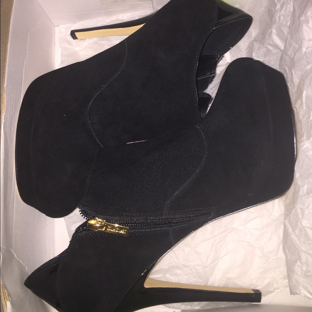 Black Patent And Suede