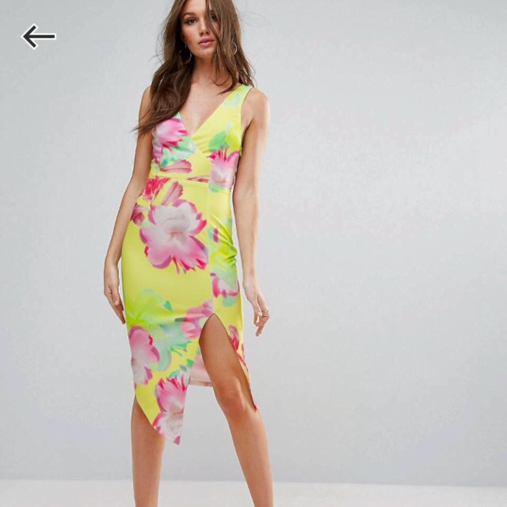 NWT Asos/Ginger and Fizz vibrant floral dress