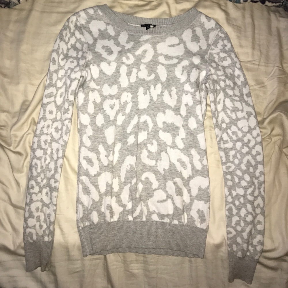 Express cheetah print sweater