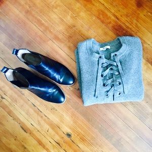 Madewell Lace-up Sweater