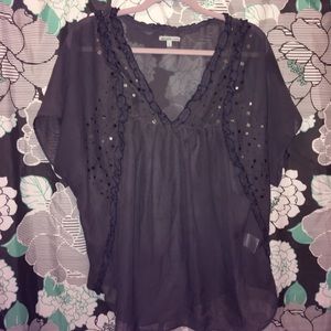 Gray Charlotte Russe Polyester size large