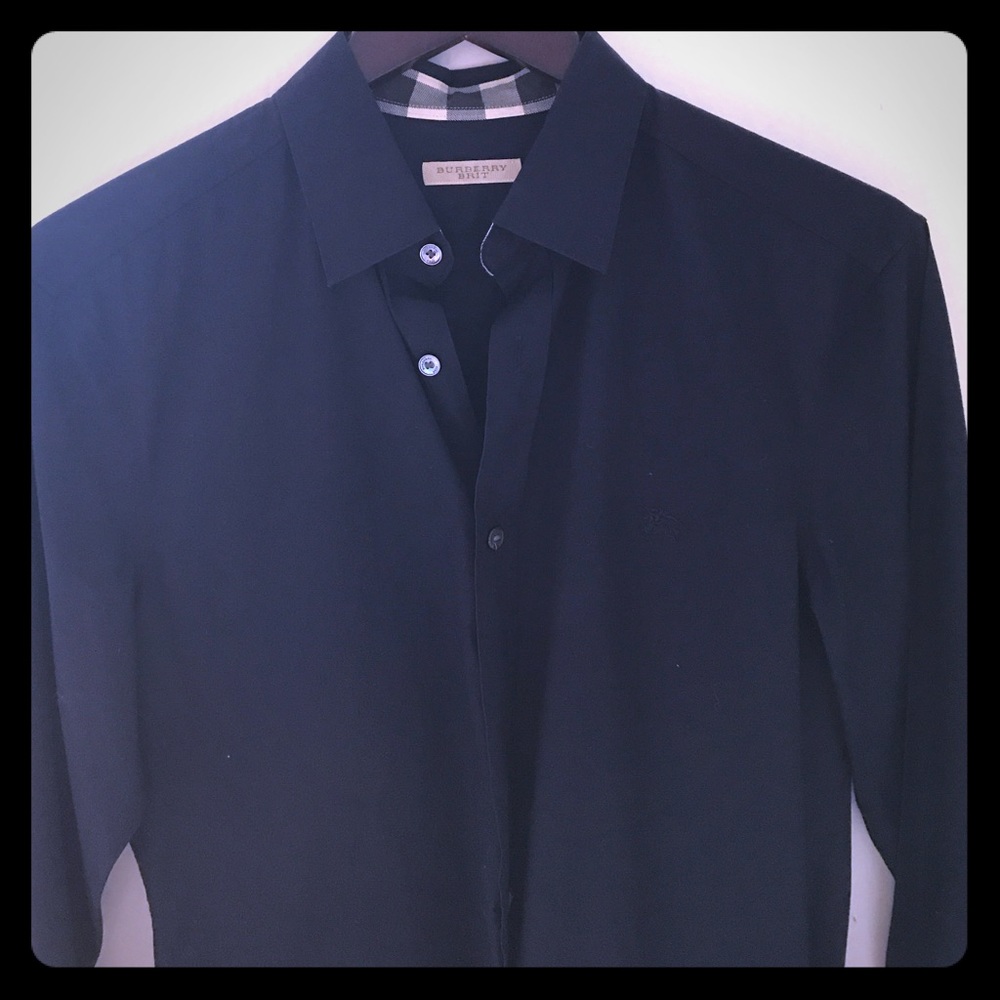 Burberry Brit slim navy men's buttondown