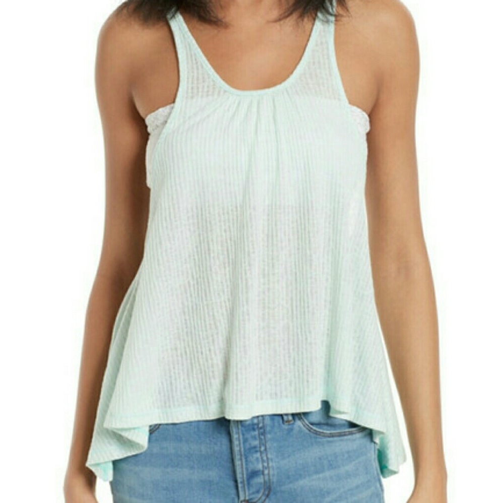 Free People Wear ME Now Tank in Mint Size M