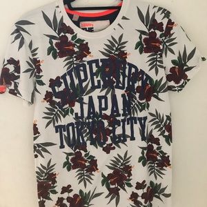 Super dry Japan floral t-shirt men's S