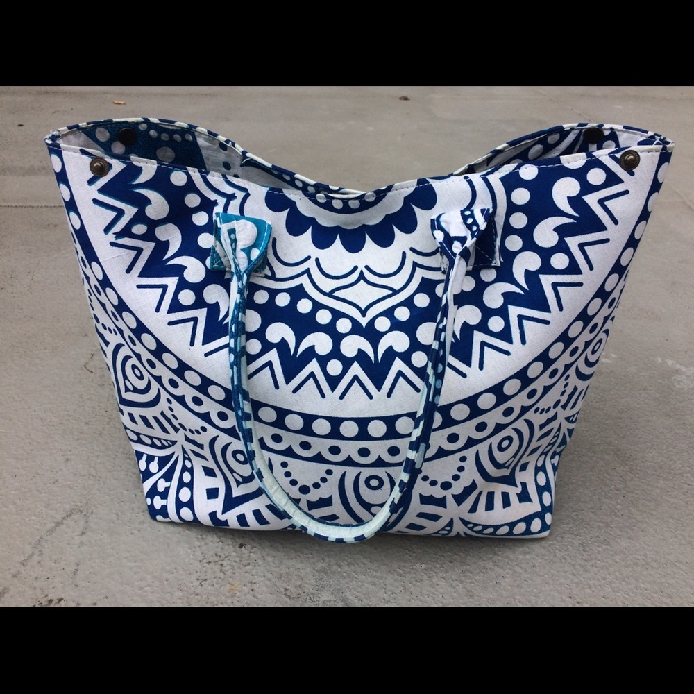 Beach bag tote bag handmade shopping bag - Picture 1 of 4