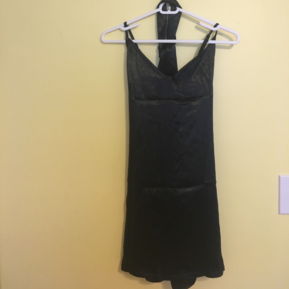 Faux Satin Dress !!