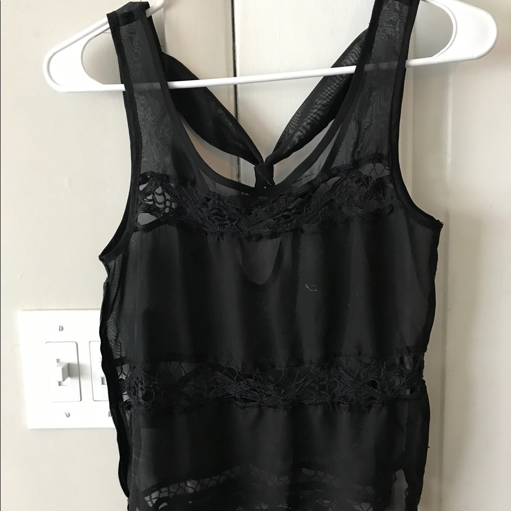 Black tank top