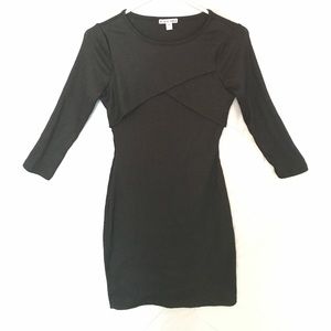 Black mini dress by Moral Fiber