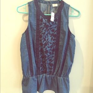 NWT Gap denim tank top