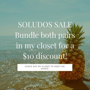 SOLUDOS SHOE SALE!!