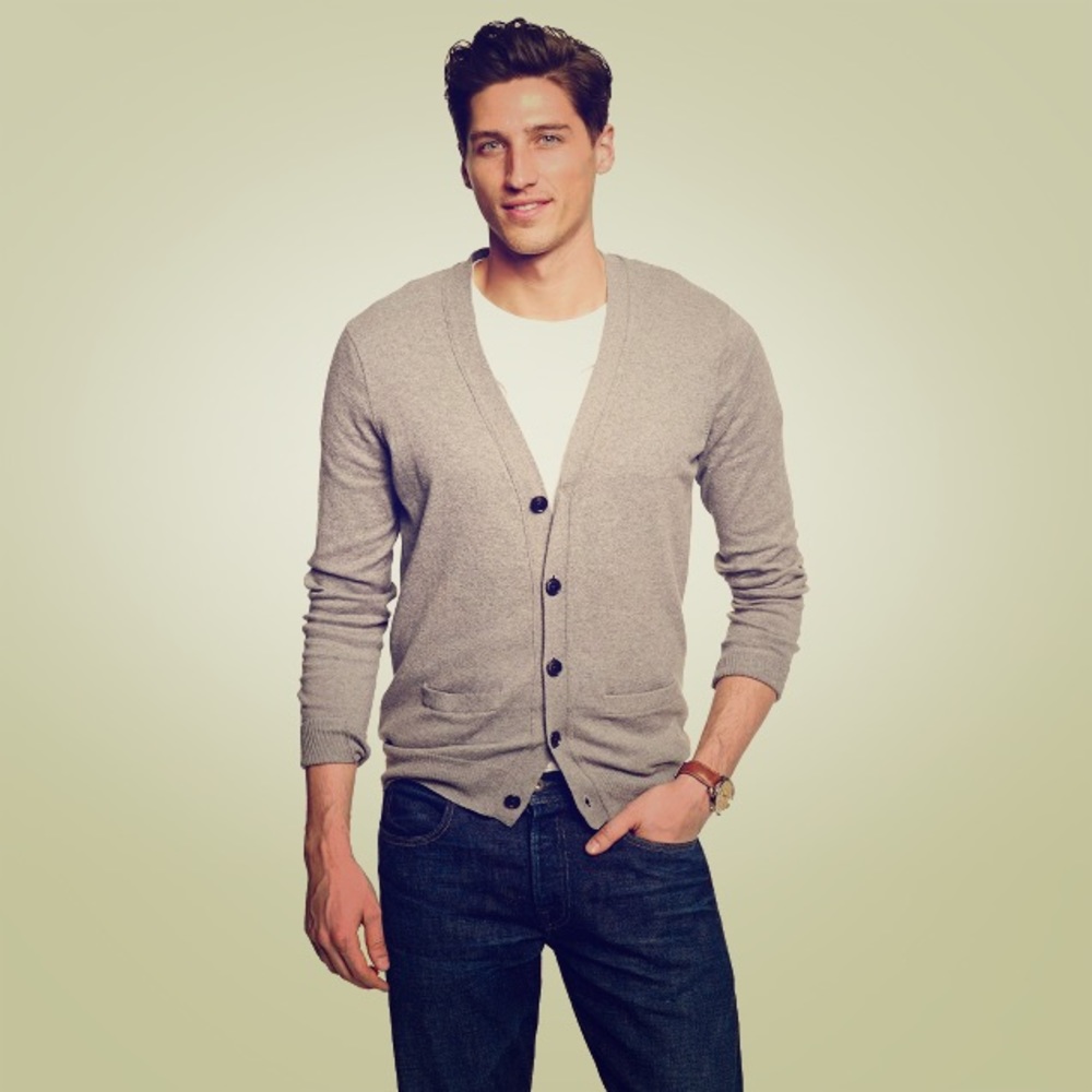 Cashmere/Cotton Blend Cardigan