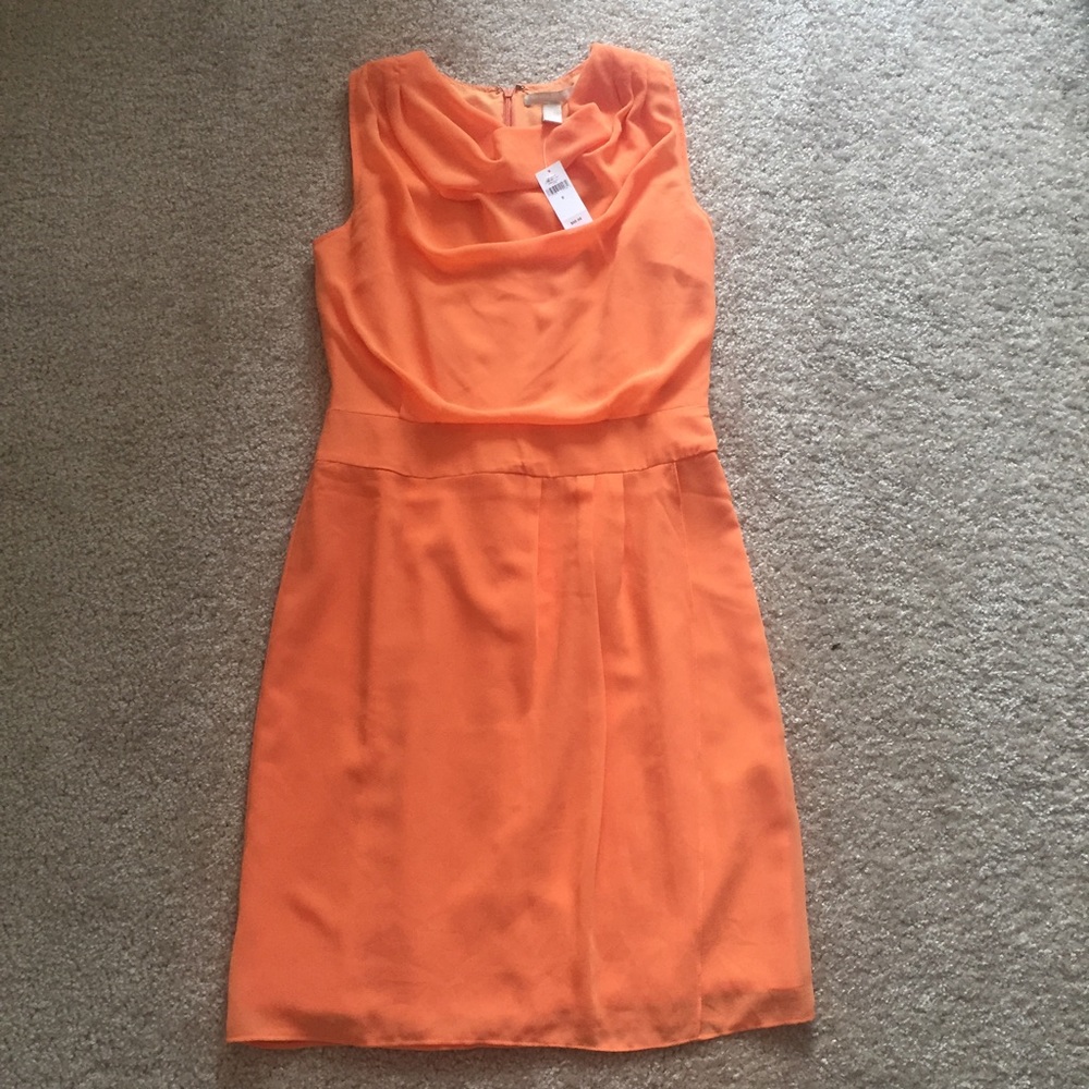 Banana Republic Sleeveless Dress Size 8 Orange NWT