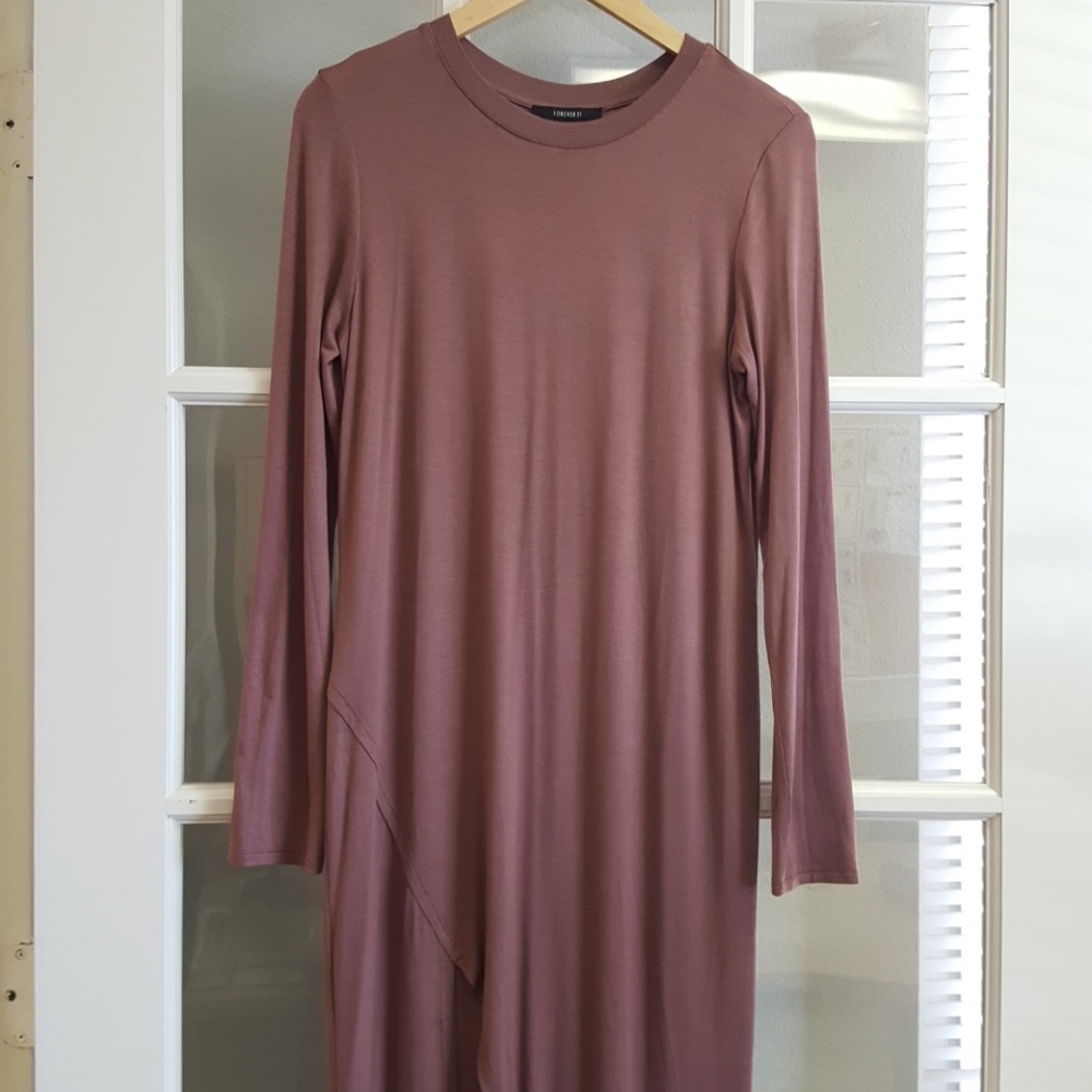 F21 Stretch Knit Midi Dress