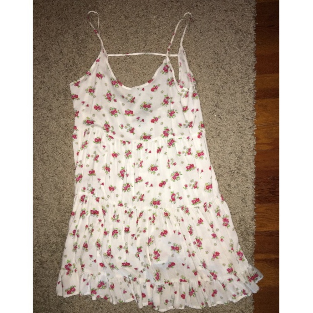 White floral dress