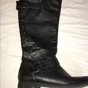 Women's Black knee boots
