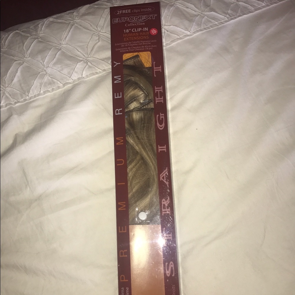 Euronext 18" human hair clip-in extensions