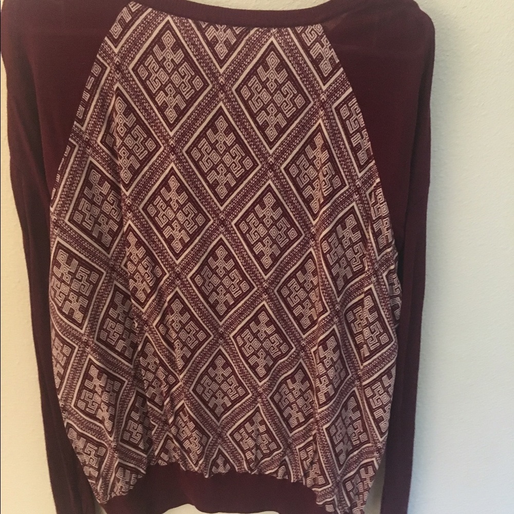 Mixed media sweater
