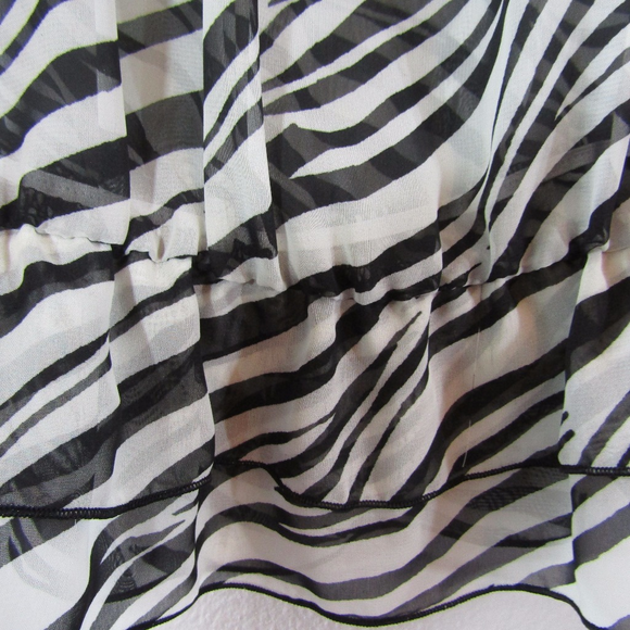 Beautiful sheer black + white zebra stripe pattern - Picture 3 of 8