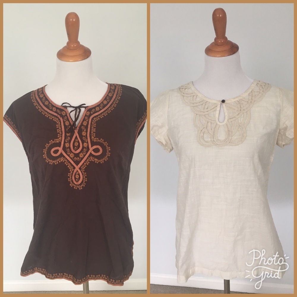 Two short sleeve Tommy Hilfiger cotton shirts
