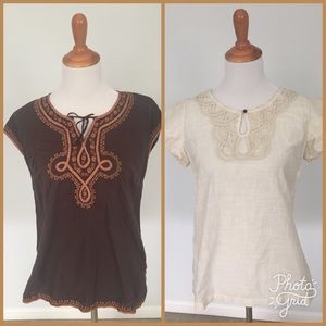 Two short sleeve Tommy Hilfiger cotton shirts