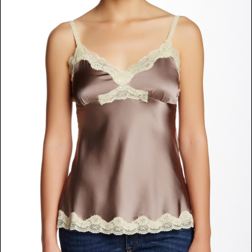 Hermitage Silk Taupe Cami - Picture 2 of 4