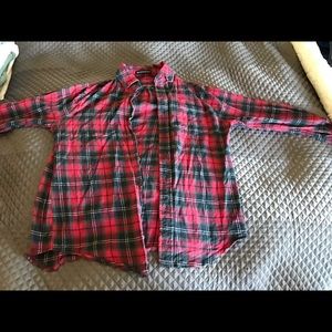 Brandy melville red flannel