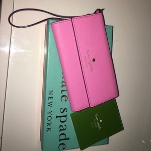 Kate spade iPhone 5/6 wallet case wrist let