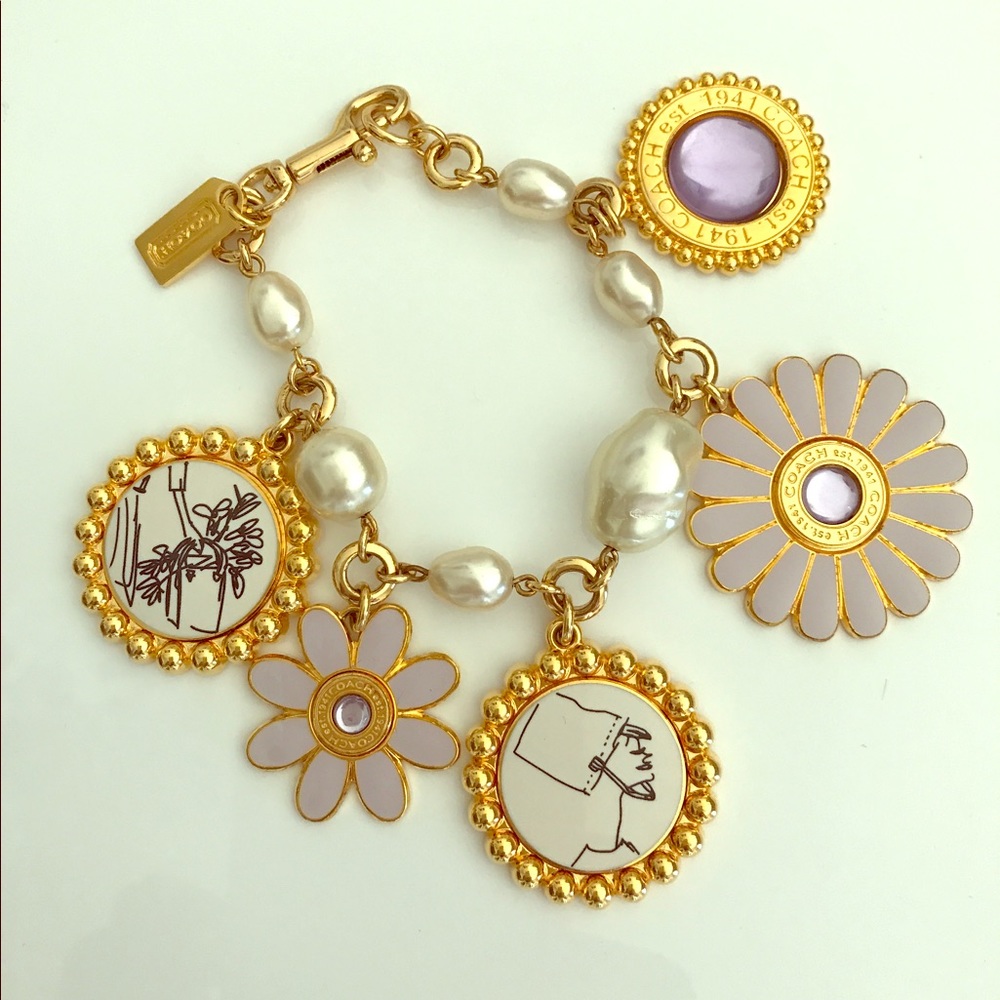 Coach Charm Bracelet Rare & Authentic! Lilac