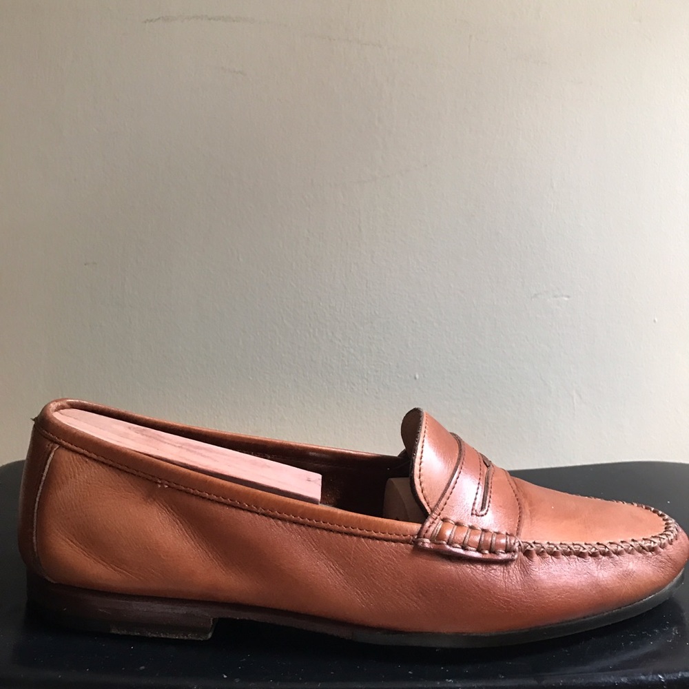 Salvatore Ferragamo brown leather Men's Loafers