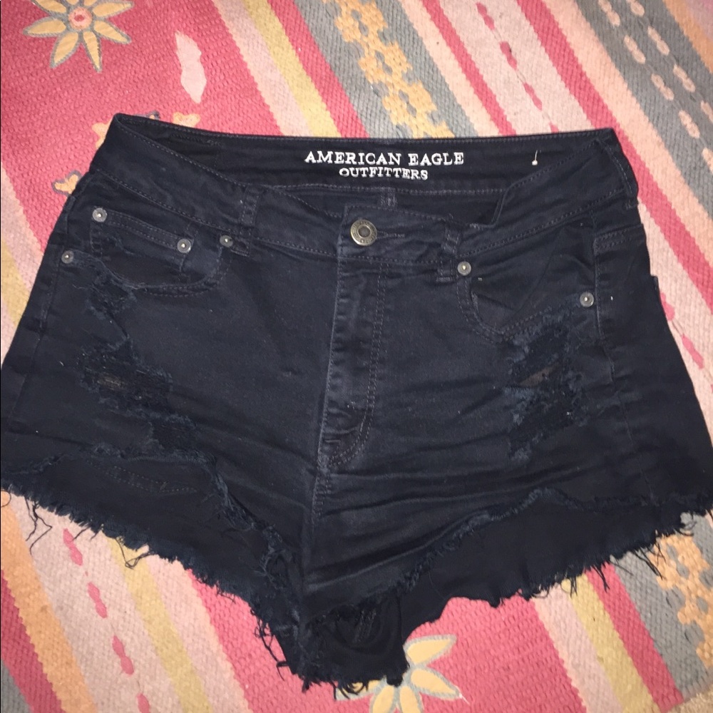 Black high waisted shorts