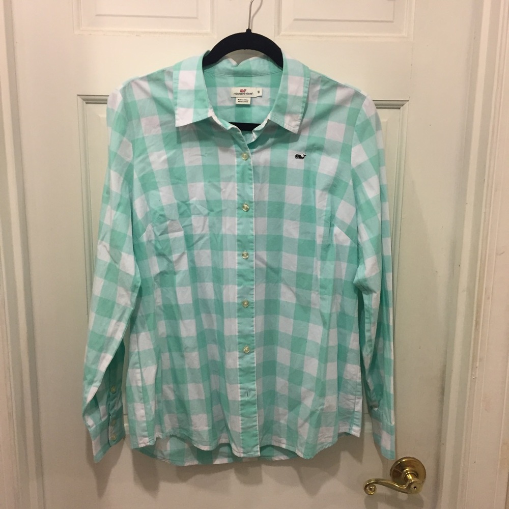 Vineyard Vines plaid button up shirt