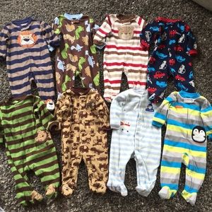 Footie pajama bundle (8)