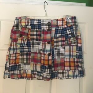 Madras Plaid Skirt from J Crew