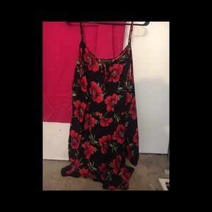 Black and red romper.